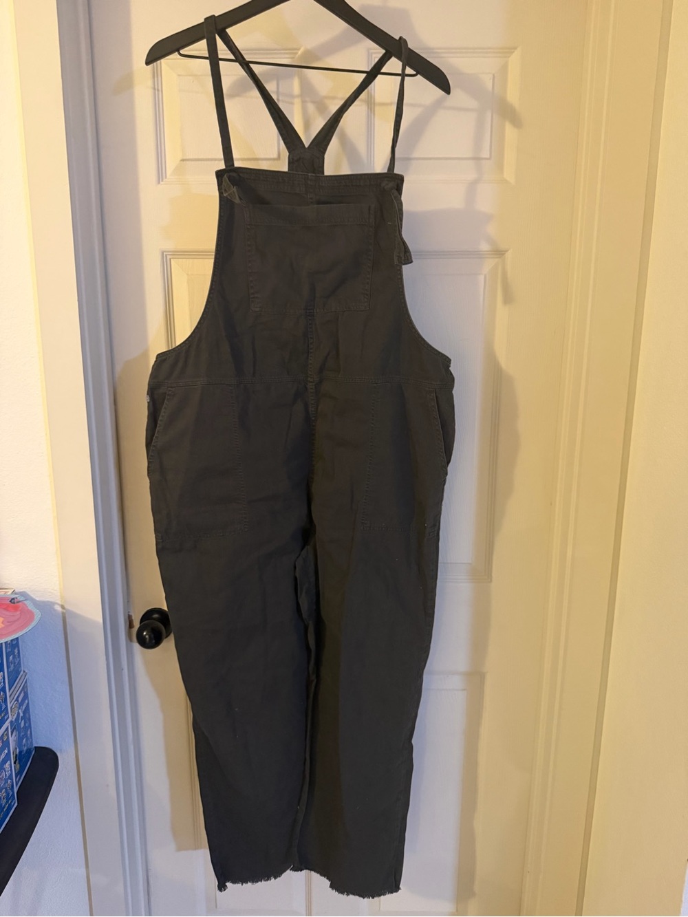 aerie Charcoal Gray Utility Overalls Jumpsuit Sz xl oversized